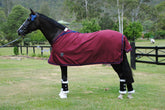 Maroon Prize Rug - seconds - artwork printed on rug.